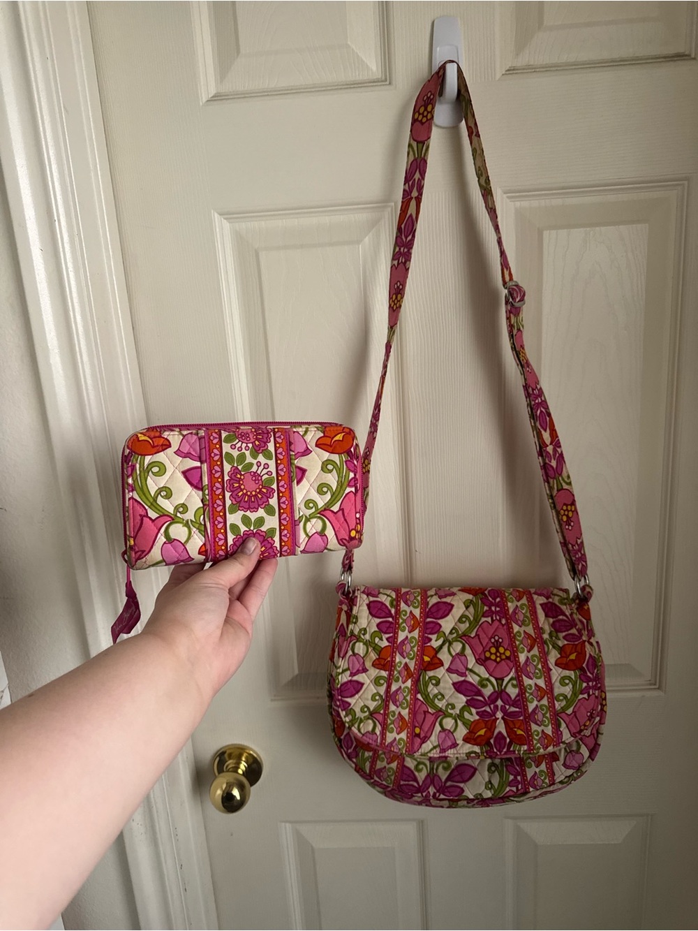 Vera Bradley Crossbody Purse and Wallet Set